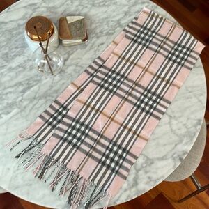 Pink plaid Italian Scarf